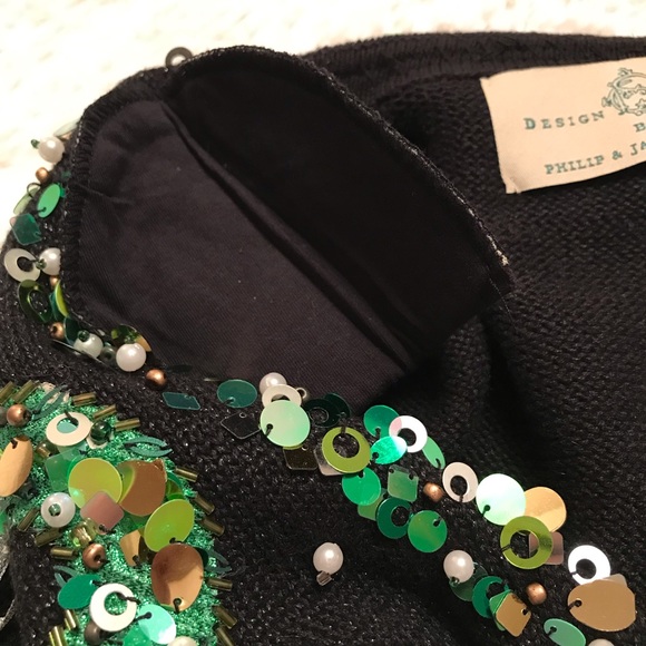 Christmas Wreath Cardigan Sweater - Vintage- Sz Sm - Picture 9 of 9